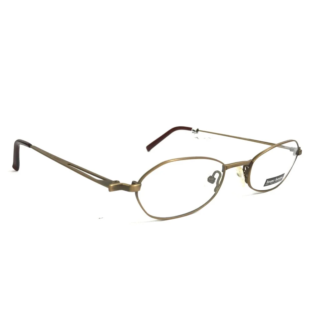 Bruno Banani Eyeglasses Frames BB-016 014 Antique Gold Oval Full Rim 50-20-135